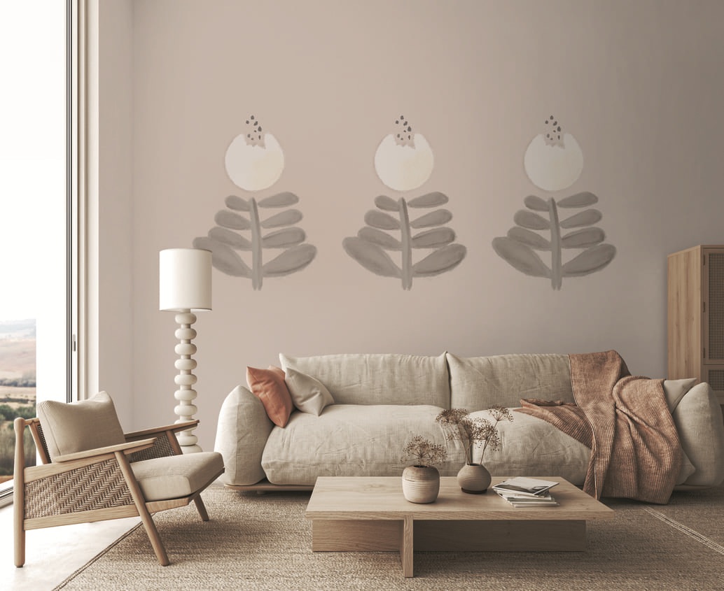 Панно Luna Крафт Бутон CRF13 003 3×1 фото в интерьере